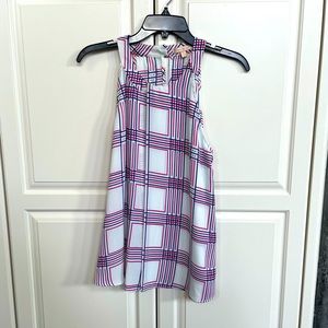 High Neck Flowy Tank Top